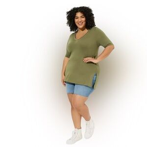 Torrid Favorite Tunic Tee Super Soft V-Neck Top Size 2X